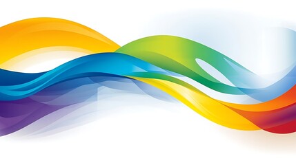 Fototapeta premium Abstract Colorful Waves Flowing Design