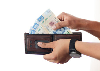 Dinero billetes quinientos pesos mexicanos
