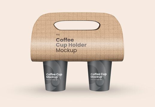 Coffee Cup Holder Mockup