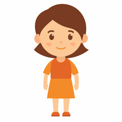 Young girls hentai style characters vector on white background.