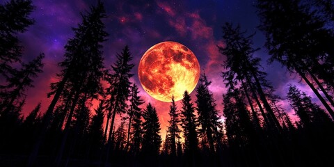 Fototapeta premium Retro vaporwave aesthetic landscape