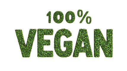 eco word made of grass
