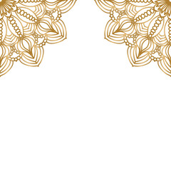 Islamic greeting card with ramadan kareem and islamic ornament mosque vector design background