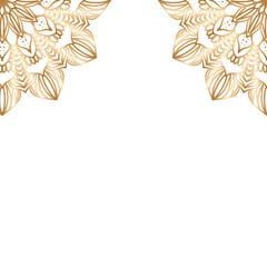 Islamic greeting card with ramadan kareem and islamic ornament mosque vector design background