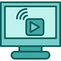 Streaming solid icon