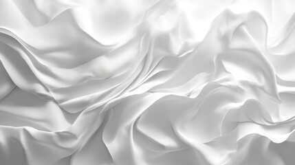 Obraz premium Abstract white silk fabric texture background.