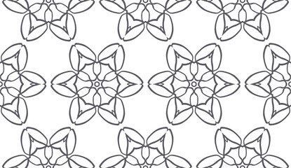 Vector seamless geometric pattern. Modern stylish texture with monochrome color. vector