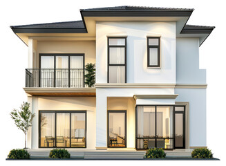PNG Modern two-story house exterior