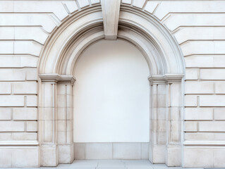 Fototapeta premium Elegant Stone Archway Design: A Timeless Fusion of Intricate Carvings and Graceful Curves, Showcasing Strength, Beauty, and Architectural Mastery in Every Passage