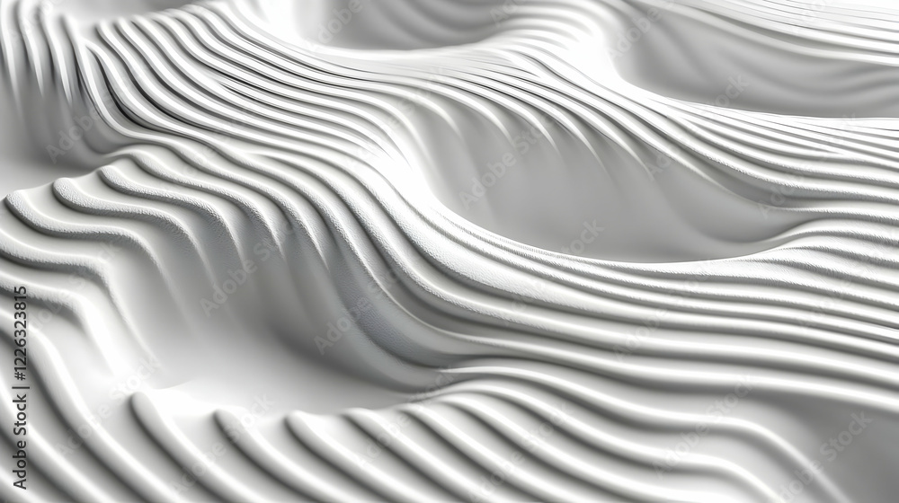 Poster abstract white wave pattern background design