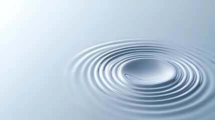 Abstract concentric ripples on a calm water surface