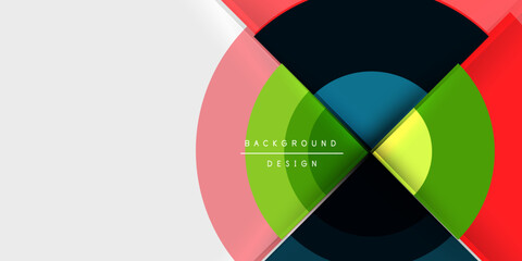 Target circle geometric abstract shapes. Vector Illustration For Wallpaper, Banner, Background, Card, Book Illustration, landing page
