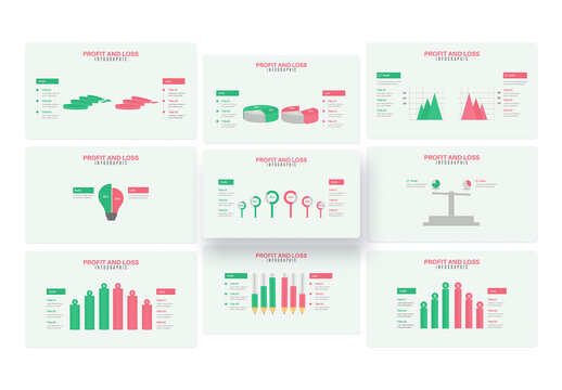 Profit And Loss Infographic Presentation Layout