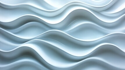 Obraz premium Abstract White and Blue Wavy Texture Background