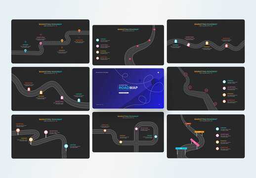Marketing Success Roadmap Infographic