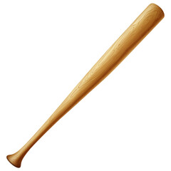 Obraz premium wooden baseball bat isolated on transparent background