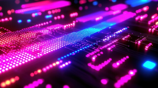 Digital programmer crafting secure software systems with abstract code visuals on computer screens. Advanced cyber security technology concepts in a high-tech setting.