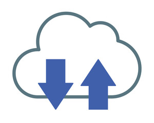 Cloud Data Transfer Icon