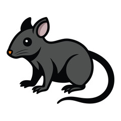 Fototapeta premium The art of visuals makes the little mouse are seen hilarious.