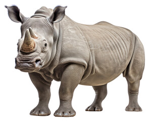 Obraz premium PNG Smiling rhino wildlife animal mammal.
