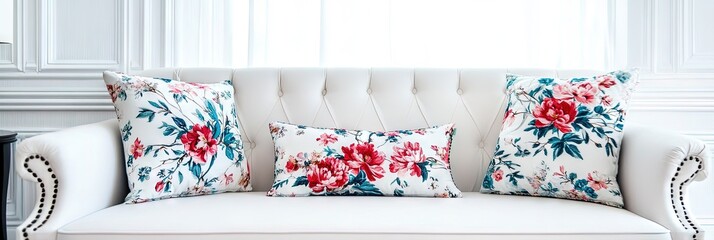 living room floral interior design