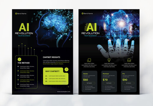 Artificial Intelligence Service Flyer