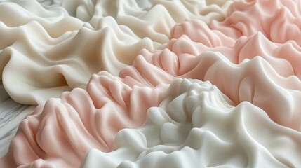 Abstract wave background with soft curves and pastel gradients, offering a tranquil and sophisticated design suitable for creative and branding projects.