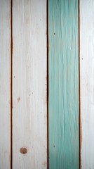 Rustic White and Teal Wood Plank Background Texture