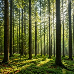 Fototapeta premium forest in the morning