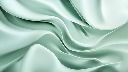 Abstract Draped Pastel Green Fabric Texture