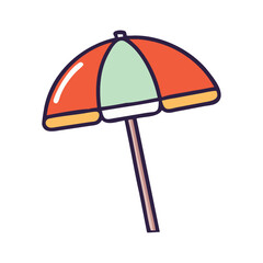 Obraz premium Sunshade Umbrella on the Beach