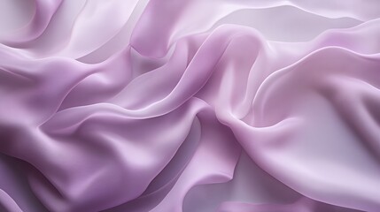 Obraz premium Soft Lavender Fabric Draped in Gentle Waves