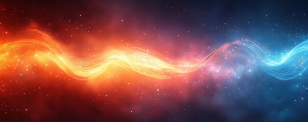 Obraz premium Gradient Background with Abstract Colors of Orange to Blue and Soft Light Effects