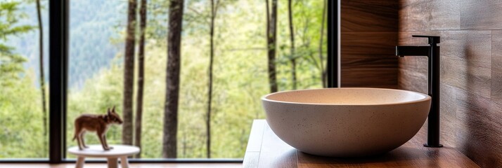 bathroom wildlife interior design, 