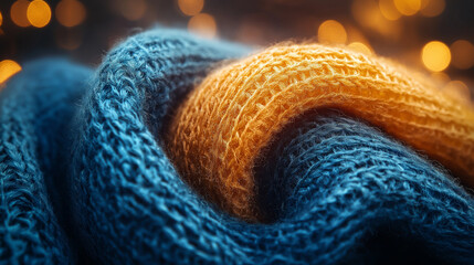 Illustration of different colors and types of fabric on the surface of each piece of fabric4, knitted fabric