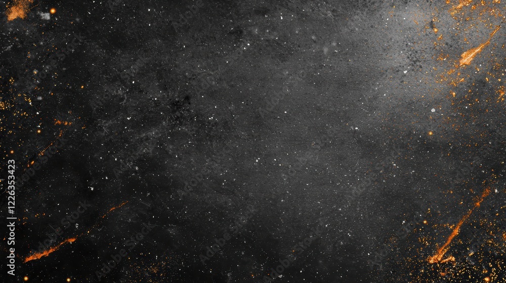 Poster intricate black and gold background with detailed texture and unique visual elements