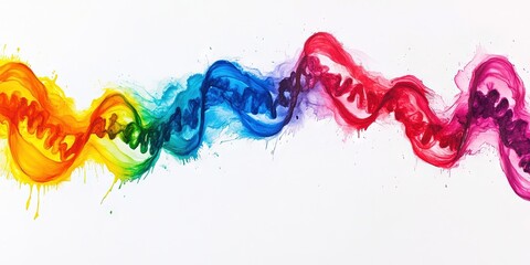 DNA and RNA genetics concept