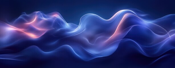 Deep Blue Abstract Gradient Background with Soft Texture and Light Contrast