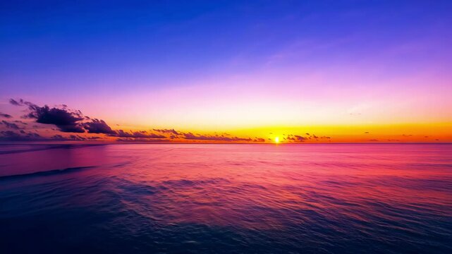 Magical Time-Lapse of Blue Hour Over a Coastal Horizon - made with Generative AI