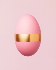 minimalist easter greeting card with copy space for text, decoration with easter egg and free space for text and greetings.