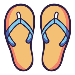 Summer Beach Flip Flops