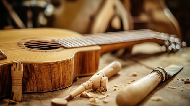 Crafting a Classical Guitar: A Luthier's Workshop