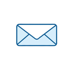 mail icon on white