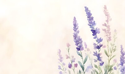 Fototapeta premium watercolor, seamless floral background, Generative AI