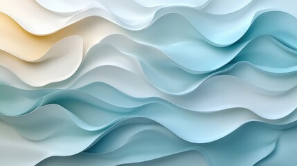 Fototapeta premium Abstract Blue and White Wave Background Texture