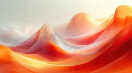 Abstract Landscape with Smooth Gradients and Ethereal Light
