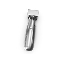 3D realistic PNG atomic nuclear bomb isolated on a white background. B 41 Nuclear weapon, Atomic...