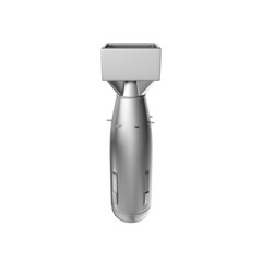 3D realistic PNG atomic nuclear bomb isolated on a white background. B 41 Nuclear weapon, Atomic...