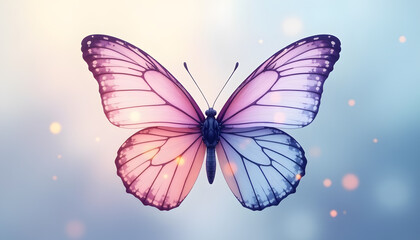 Butterfly Wing Gradient Soft Blur