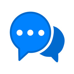 chat bubble icon simple design illustration